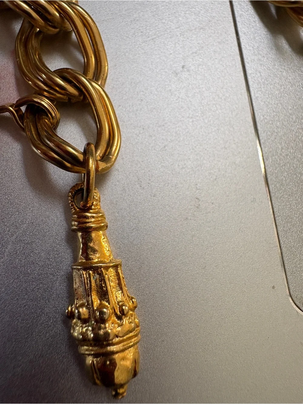 Vintage Gold Layered Chain Belt Adjustable